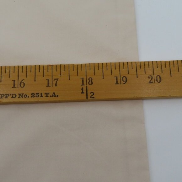 Sweet Dreams Pair of 2 Ruched Edge Standard Pillowcases Covers Oyster Ivory NEW - Picture 9 of 11